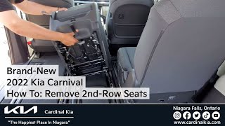 AllNew 2022 Kia Carnival  How To Remove Your Second Row Seats [upl. by Stesha335]