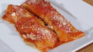 Cannelloni  Manicotti with Meat Recipe  Rossellas Cooking with Nonna [upl. by Ellirpa228]