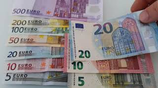 Euro banknotes old vs new [upl. by Eniger]