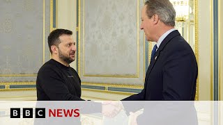 Ukraine president meets David Cameron in Kyiv  BBC News [upl. by Bebe]