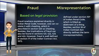 What is Difference Between Fraud amp Misrepresentation [upl. by Ahsinut]