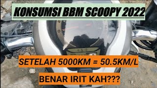 Konsumsi BBM Honda Scoopy 2022  Benar irit kah [upl. by Nawaj]