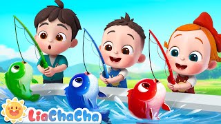 12345 Once I Caught a Fish Alive  Number Song  Kids Songs amp Nursery Rhymes  LiaChaCha [upl. by Utimer]