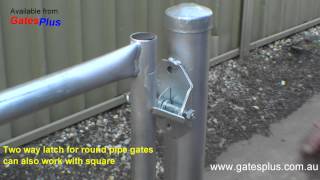 Gate Latch 2 way for round pipe and square [upl. by Roch]