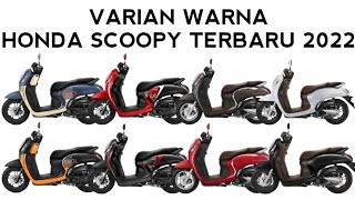 HONDA SCOOPY 2022 TERBARU  VARIAN WARNA BARU [upl. by Okier]