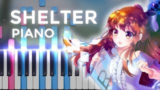 Porter Robinson amp Madeon · Shelter  LyricWulf Piano Tutorial on Synthesia [upl. by Enamart712]