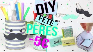 DIY FETES DES PERES ┋ 4 IDEES CADEAUX 0 à 5 € DECO etou KAWAII fathers day gift francais [upl. by Noet]