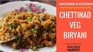 Chettinad Vegetable Biryani  South Indian Biryani Recipes by Archanas Kitchen [upl. by Tory378]