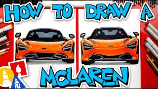 How To Draw A McLaren 720s Front View [upl. by Jeremias936]