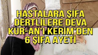 KURANI KERİMDEN 6 ŞİFA AYETİ  HASTALARA ŞİFA DERTLİLERE DEVA 20 TEKRAR [upl. by Anoerb]