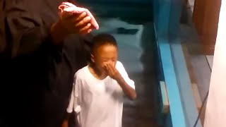 This Little Kid is SO Excited for Church Baptism [upl. by Columbyne]