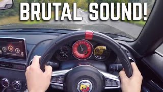 POV Drive  Onboard Acceleration 060  New Abarth 124 Fiat Spider  CRAZY LOUD Exhaust Sound [upl. by Viehmann950]