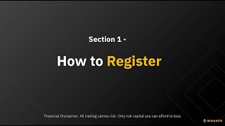 Section 1  How to Register an Account [upl. by Lonier]