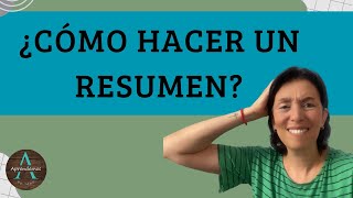 ¿CÓMO HACER UN RESUMEN  HOW TO MAKE A SUMMARY [upl. by Oj273]