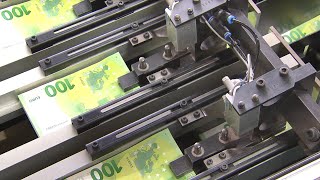 How euro banknotes are produced [upl. by Ynohtnacram377]