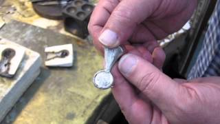 Ancient jewellery making technique using cuttlebone moulds [upl. by Guenevere311]