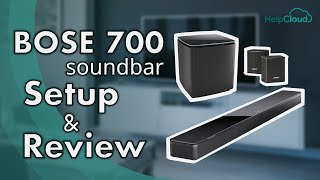 Bose 700 Soundbar Setup and Review w subwoofer and surround speakers  Top Soundbars for 2020 [upl. by Ebag]