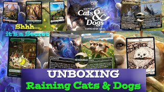 UNBOXING Raining Cats and Dogs Secret Lair Commander Deck [upl. by Colinson]