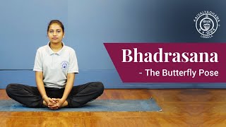 Bhadrasana  The Butterfly Pose  Kaivalyadhama Yoga Institute [upl. by Franklin]