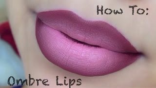 HOW TO  Ombre Lips Drugstore Products [upl. by Coriss865]