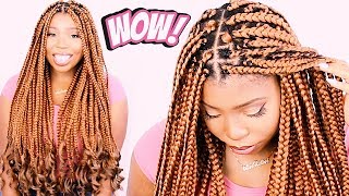 How To BOX BRAIDS Tutorial For Beginners VERY DETAILED ON YOURSELF [upl. by Oriole]