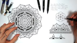 How to Draw a Beautiful Mandala  Step by Step Tutorial [upl. by Ariel]