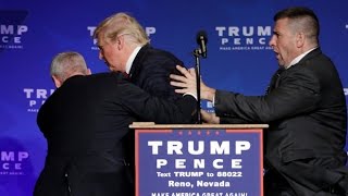 Donald Trump rushed off stage during rally in Nevada [upl. by Magnolia507]