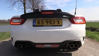 Abarth 124 Spider  Exhaust Sounds LOUD Revs amp Accelerations [upl. by Allicsirp]