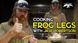 Cooking FRIED FROG LEGS with Jase Robertson [upl. by Twedy]