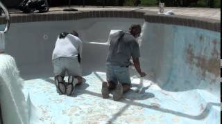 The Fibre Tech Inc Fiberglass Pool Resurfacing Process [upl. by Schear540]