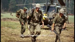 Ballad of the Green Berets Lyrics with Vietnam Pictures [upl. by Ajiat561]