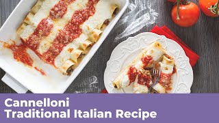 CANNELLONI  Traditional Italian Recipe [upl. by Nerta622]