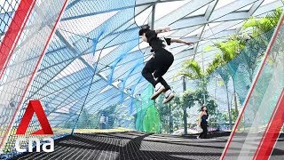 Jewel Changi Airports Canopy Park Sky Nets slides and mazes First look [upl. by Whiteley672]