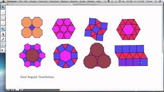 Tessellations 4 SemiRegular Tessellations [upl. by Edobalo]