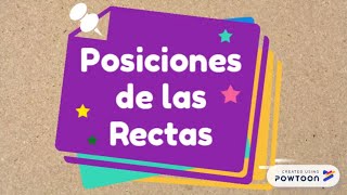 Las posiciones de las Rectas [upl. by Tidwell421]