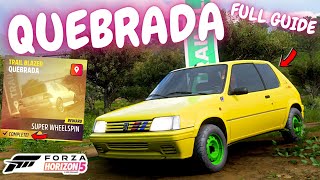 FH5QUEBRADA Trailblazer How to completeBEST carrouteSeasonal PR stuntFULL GUIDEWhich car [upl. by Enilrem]