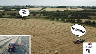 SAVING 100 ACRES OF HAY BEFORE THE RAIN COMES [upl. by Rickart]