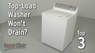 TopLoad Washer Won’t Drain — Washing Machine Troubleshooting [upl. by Alvie]