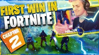 MY FIRST WIN IN FORTNITE CHAPTER 2 Fortnite Battle Royale [upl. by Ehpotsirhc]