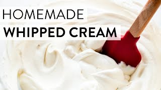 Homemade Whipped Cream  Sallys Baking Recipes [upl. by Akirdnahs143]