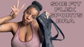 SheFit Flex Sports Bra for Bigger Bust Breastfeeding Friendly Try On Included [upl. by Nostaw]