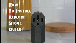 How To Install Replace Stove Range Outlet [upl. by Onaicnop]