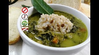 ZUPPA DI CAVOLO NERO detox zuppa dimagrante ricette con cavolo nero Vegan gluten free [upl. by Ennahgiel]