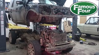 Land Rover Discovery 4 Body Removal for Turbo change [upl. by Oicaroh]