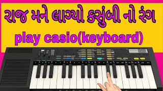 Raj mane lagyo kasumbi no rang play on harmoniumcasiokeyboard [upl. by Brandy67]