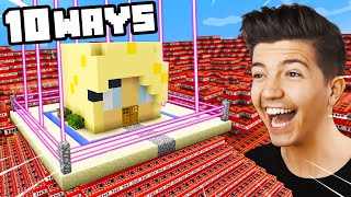 10 Ways to PRANK Briannas Impossible Minecraft House Preston [upl. by Notnats]