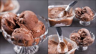 NO CREAM NO CONDENSED MILK CHOCOLATE ICE CREAM RECIPE  SOFT amp DELICIOUS CHOCOLATE ICE CREAM RECIPE [upl. by Salisbarry]