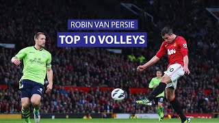 Robin van Persie  TOP 10 Volley Goals [upl. by Eatnad]