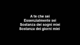 A te  Jovanotti Lyrics [upl. by Ailam]