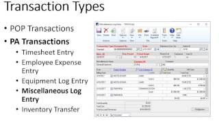 MS Dynamics GP Project Accounting Overview [upl. by Ahsitul]